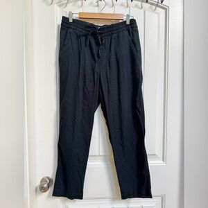 Gap Factory Black Cotton/Rayon Drawstring Elastic Waist Easy Pants. Size M